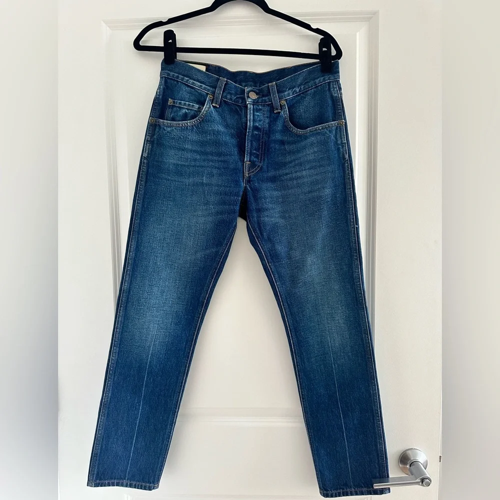 Gucci Slim Men's Jeans in Faded Blue Denim
